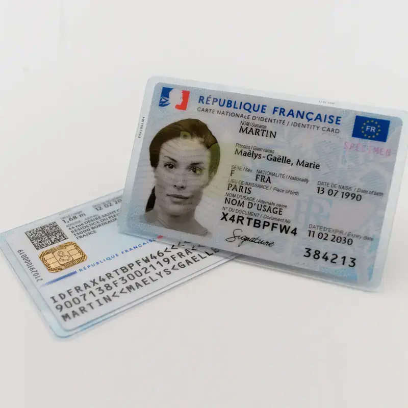 Französische Personalausweise